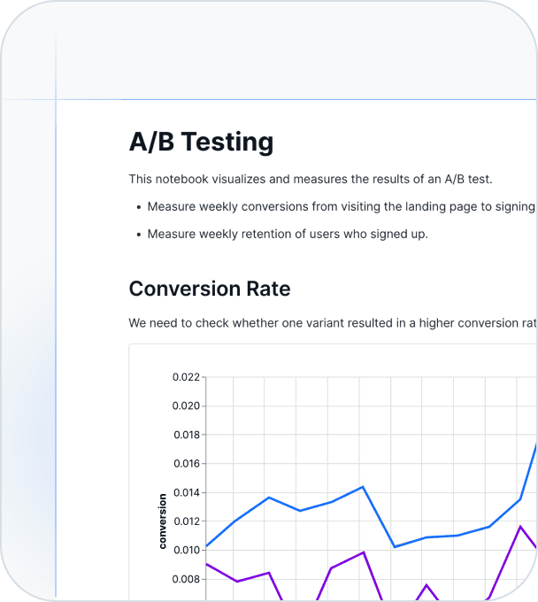 Be data-driven